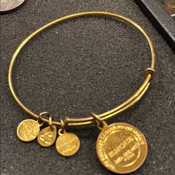 Alex and Ani Gold and Pink Charm Bracelet - Picture 2 of 2